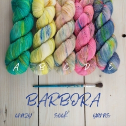 Ponožková pletací příze ručně barvená Woolento - Barbora