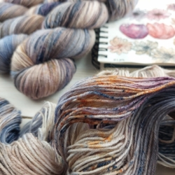 ručně barvená ponožková příze na pletení Woolento - Bianca