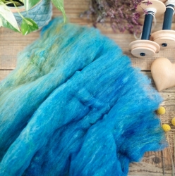 Art Batt No.13, merino vlna a trblietky | Woolento
