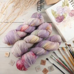 VIOLETTA séria priadzí jemné merino fingering Woolento