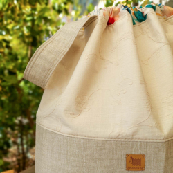 Knitting Project Bag, XL, beige