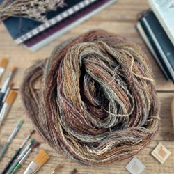 Hand Spun Wool Yarn #23, local slovakian merino, Woolento