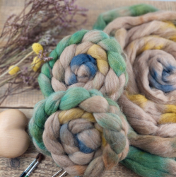 HNEDÁ/ MEDOVÁ/ ZELENÁ česanec alpaca superfine | Woolento