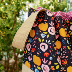 Knitting Project Bag, XL, apple