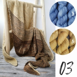 VILJAPELLOT - knitting yarn set, Woolento silk-merino