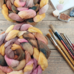 HNEDÁ/ RUŽOVÁ/ ZLATÁ slovenská merino vlna | Woolento
