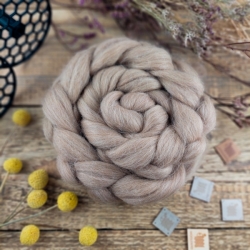 NATUR HNEDÁ česanec alpaca superfine | Woolento