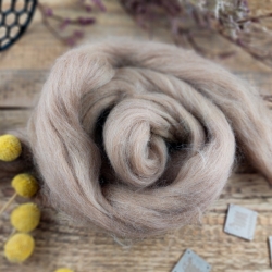 NATUR HNEDÁ česanec alpaca superfine | Woolento