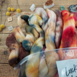 Lucky bag XL AUTUMN,  farebný mix vlny na pradenie i plstenie