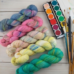 BARBORA - hand dyed sock yarn Woolento, 4 variants