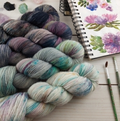 BERENIKA - fine merino fingering, Woolento, hand dyed knitting yarn