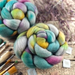 BÉŽOVÁ/ ZELENÁ/ ZLATÁ merino extra jemné | Woolento 