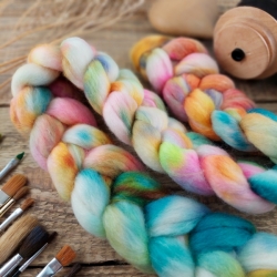 ŽIARIVÝ MIX vlna corriedale a tencel (lyocell) | Woolento
