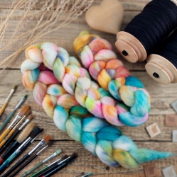 ŽIARIVÝ MIX vlna corriedale a tencel (lyocell) | Woolento