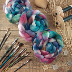 BORDÓ/ PETROLEJ  česanec merino extra jemné | Woolento