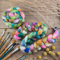 ŽIARIVÝ MIX ručne farbená merino vlna | Woolento