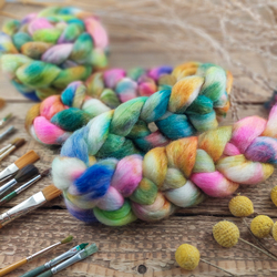 ŽIARIVÝ MIX ručne farbená merino vlna | Woolento