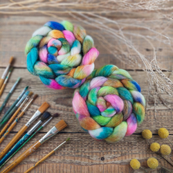 ŽIARIVÝ MIX ručne farbená merino vlna | Woolento