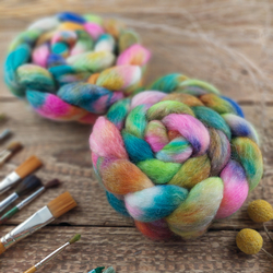 ŽIARIVÝ MIX ručne farbená merino vlna | Woolento