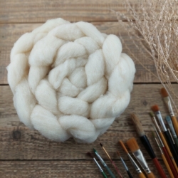 Merino wool roving - dye to order