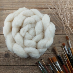 Merino wool roving dye to order