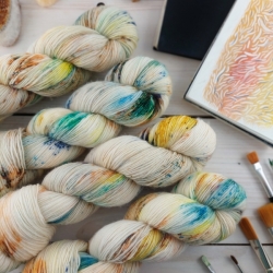 CYRIL - fade set, hand dyed knitting yarn Woolento