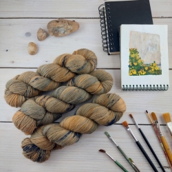 CHRIS- hand dyed yarn, fine wool merino fingering, Woolento