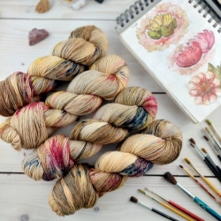 CHARLIE- hand dyed sock yarn 4-ply Woolento