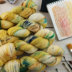 CYRIL - fade set, hand dyed knitting yarn Woolento