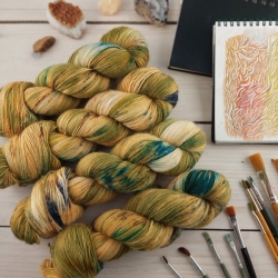 CYRIL - fade set, hand dyed knitting yarn Woolento