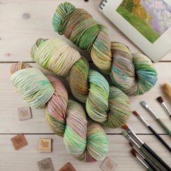 CLAUDE - fade set, hand dyed knitting yarn, merino deluxe DK, Woolento