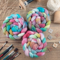 Farebný mix 5 česanec, merino extra jemné | Woolento 
