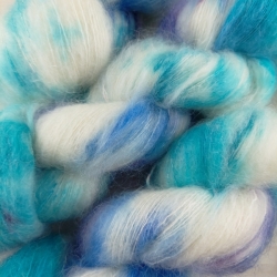 Dana super kid mohair and silk, hand dyed knitting yarn Woolento