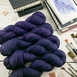 DEEP PURPLE Fine Sock | Woolento