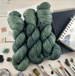 DEEP SAGE Fine Sock | Woolento