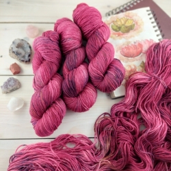 ELA - hand dyed knitting yarn set, Woolento