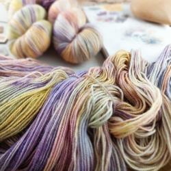 FILOMENA- hedvábí a merino, příze na pletení, fingering, Woolento 