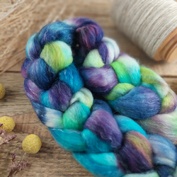 FIALOVÁ/ MODRÁ/ ZELENÁ vlna corriedale a tencel | Woolento