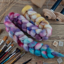 LILA/ ŽLTÁ/ TYRKYSOVÁ vlna corriedale a tencel | Woolento
