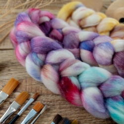 LILA/ ŽLTÁ/ TYRKYSOVÁ vlna corriedale a tencel | Woolento
