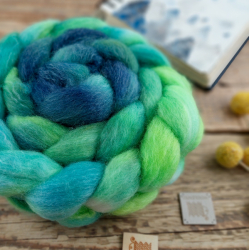 ZELENOMODRÁ vlna corriedale a tencel | Woolento