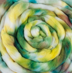 ZELENÁ/ ŽLTÁ/ BIELA česanec, merino extra jemné | Woolento