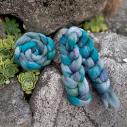 ŠEDÁ/ PETROLEJOVÁ  česanec, merino extra jemné | Woolento