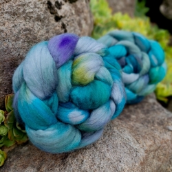 ŠEDÁ/ PETROLEJOVÁ  česanec, merino extra jemné | Woolento