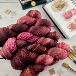 HAPPY ACCIDENT, hnedoružová, Merino Single 400 | Woolento