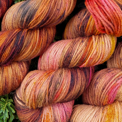 HNEDÝ FADE SET, ručne farbená merino priadza | Woolento