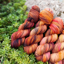 HNEDÝ FADE SET, ručné barvená příze merino | Woolento 