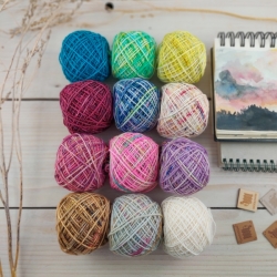 HAPPY SCRAPPY socks yarn set, 12x20g