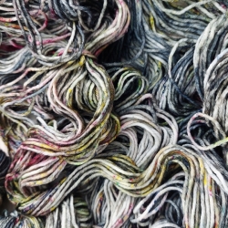 HUGO hand dyed fine sock yarn merino wool aran worsted Woolento