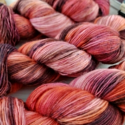 KATRIN- hand dyed wool yarn, fine merino fingering, Woolento